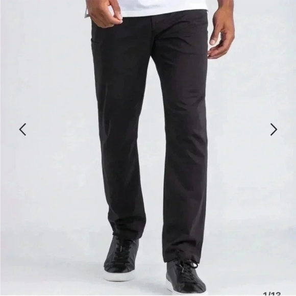 BYLT Men’s The Classic Chino Pant in Black - Picture 1 of 7